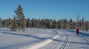 Hiihtoreitti alkaa aivan Eriklinnan läheltä